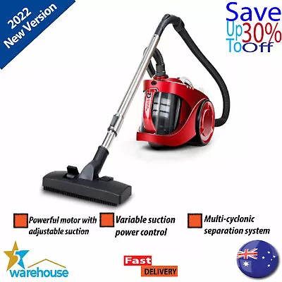 New 2200W VACUUM CLEANER BAGLESS CYCLONE CYCLONIC Handheld Vax HEPA Filter Red • $108.03