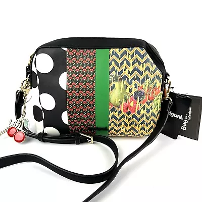 Desigual Crossbody Bag Lola Patch Marvin Handbag Faux Leather Charm Brand New • $109.35