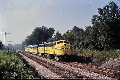 Original Slide CNW F-units At Kenosha WI July 1986 • $5