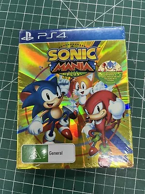 Sonic Mania Plus (with ART BOOK) PS4 Playstation 4 Brand New Sealed • $47