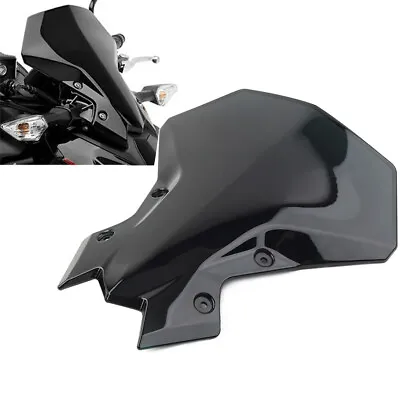 Black Windscreen Windshield Deflector For Kawasaki Z900 Z650 2020 2021-2023 • £48.48