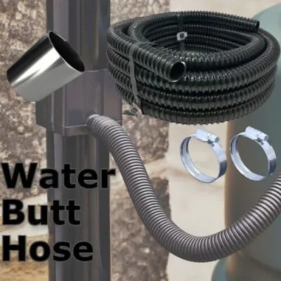 £3.15 • Buy Water Butt Hose Pipe Extension Overflow Flexible Connector Tube Joiner