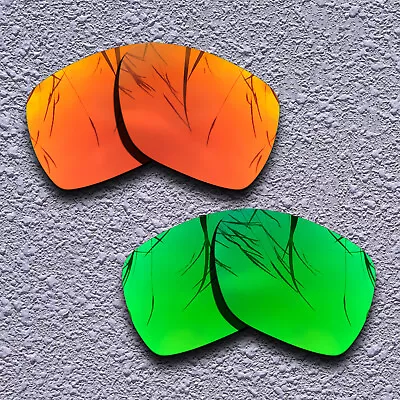 US Fire Red&Green Replacement Lenses For-Oakley Deviation Polarized • $16.99