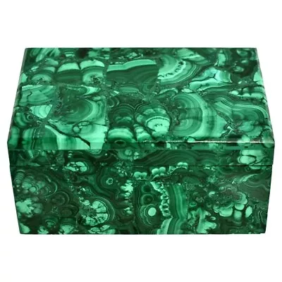 4 X3 X2  Malachite Stone Art Marble Ring Box / Jewelry Organizer Box Gifts Her • $281.48