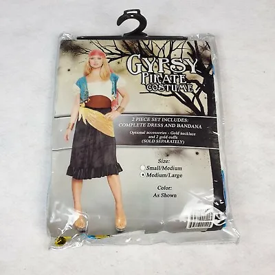 $11.99 • Buy Vintage Women's Halloween Gypsy Pirate Costume - Size M/L 90's Sexy Renaissance 