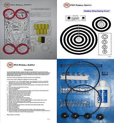 1987 Williams F-14 Tomcat Pinball Machine Tune-up Kit - Includes Rubber Ring Kit • $45.45