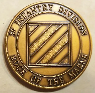 $16.95 • Buy 3rd Infantry Division ID Rock Of The Marne Army Challenge Coin