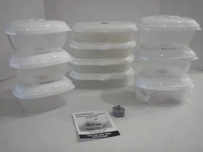 $89 • Buy Set Of 10 - FOODSAVER FreshSaver Deli Containers W/ Adaptor - Vacuum Containers