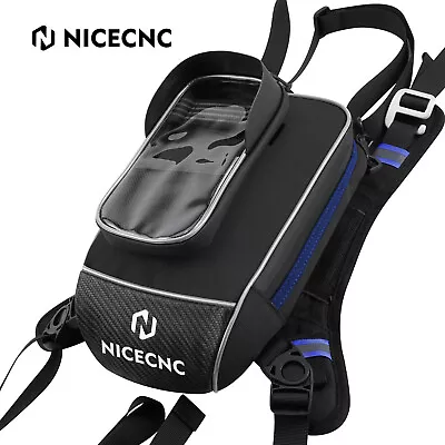 NICECNC Tank Storage Bag Gray Motorcycle Waterproof Strap-On Oil Bag For Honda • $32.39