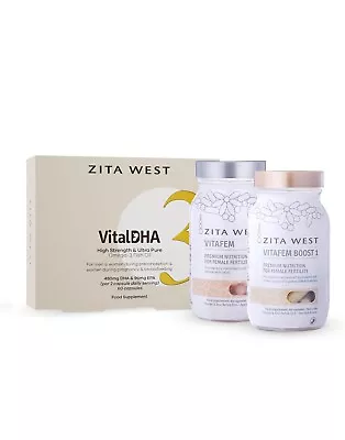 Zita West Female Preconception Support Pack Including Vitafem Amazon Price £65 • £34.99