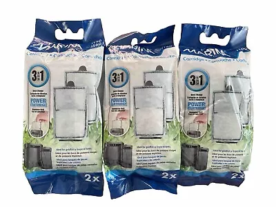 Marina I110/i160 Power Filter Cartridge Media Internal Filter 3 Packs Of 2 Tank • £9.99