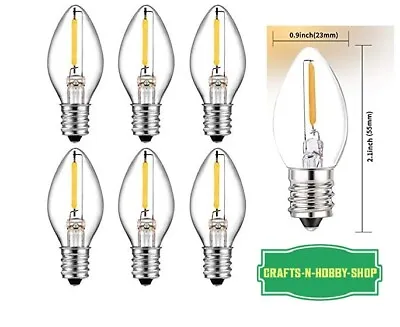 Lot Of 6 LED Night Light Bulbs C7 Replacement Bulbs 0.7 Watt 120v • $9.95