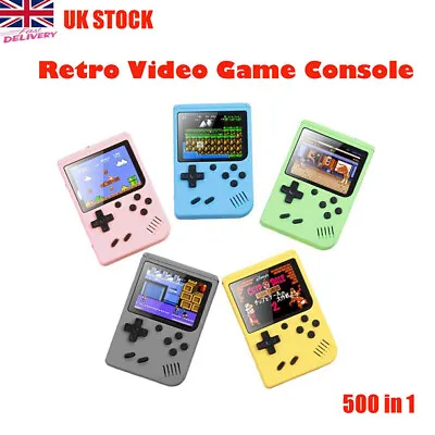 Handheld Retro Video Game Console Gameboy Built-in 500 In 1 Classic Games Player • £8.99