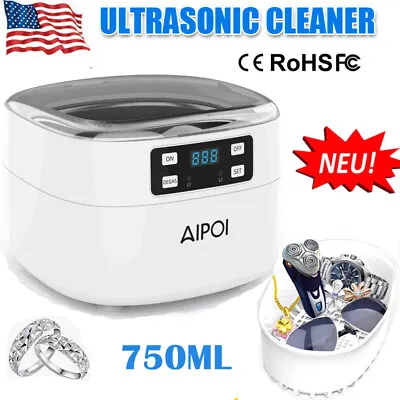Ultrasonic Cleaner Jewelry Watch Glasses Ring Ultrasound Cleaning Bath Machine • $36.91