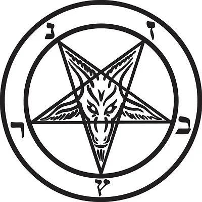 Baphomet Vinyl Sticker Decal Pagan Knights Templar Goat - Choose Size & Color • £3.36