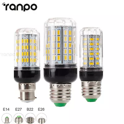 LED Corn Light Bulbs E27 E14 B22 5730 SMD 9W 12W 30W 35W Lamp AC 220V DC12V 24V • £2.12