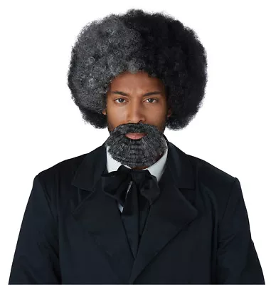 1800's Historian Frederick Douglass Adult Costume Wig And Goatee • $22.88