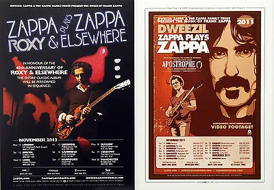  Dweezil Zappa Plays Frank Zappa Flyers -  Apostrophe + Roxy And Elsewhere Tours • £3.30