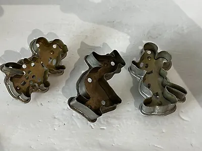 Vintage Disney Mickey Mouse Mini Mouse & Donald Duck Cookie Cutter Set - Rare • $34.99