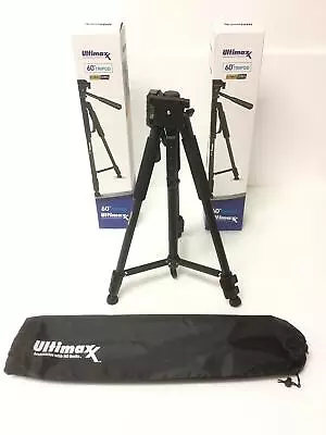 2xNEW ULTIMAXX UM TR60BK 60  Tripod Ultimate For Sony Nikon Canon Olympus Camera • $22.95