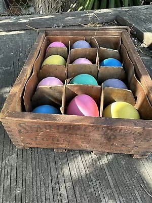 Antique Star Egg Carrier Rochester N.Y. With Confetti Eggs Added • $65