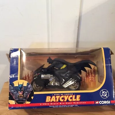 $49.99 • Buy Corgi 1:16 Scale 2000 DC Comics Classics Batman Black Batcycle #77408 NIB 2005