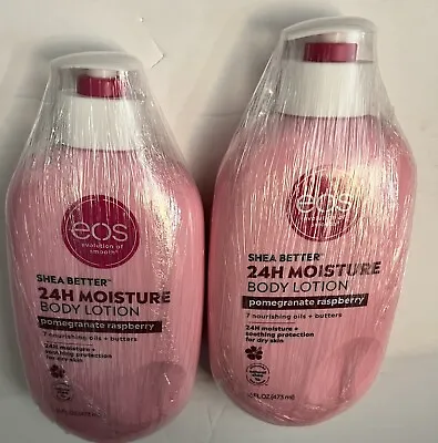 LOT OF 2  EOS Eos Shea Better Body Lotion Pomegranate Raspberry| 16 Oz| • $30