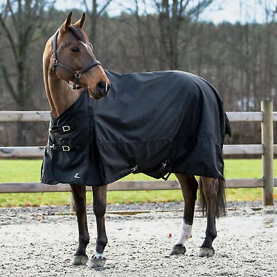 Horze Nevada 1200D Lightweight Turnout Sheet - BLACK - Size 81 • $104.99