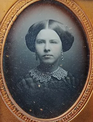 Daguerreotype Pretty Young Woman Original Seals • $64.99