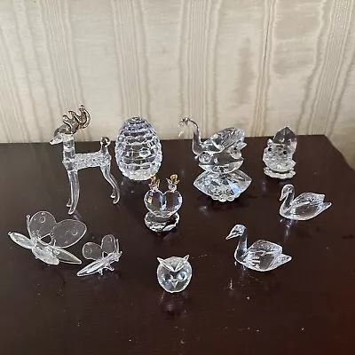 Crystal Figurines Lot • $45