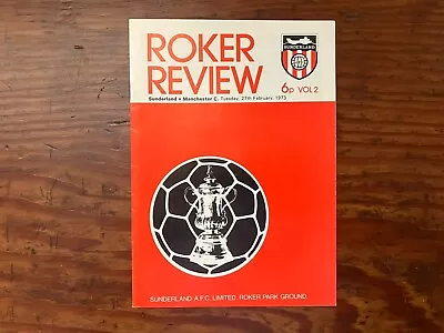 Sunderland V Manchester City FA Cup 5th Rd Replay 1973 FA Cup Winners 'Mint' • £1.99