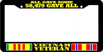 58479 GAVE ALL VIETNAM VETERAN Service Ribbon Viet Nam War License Plate Frame • $8.99