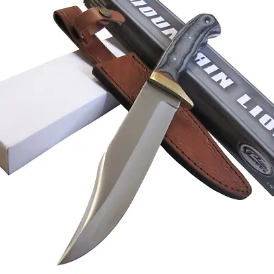 Mountain Lion HUNTING KNIFE Skinner Bowie Tactical Full Tang 12 1/4  Wood Handle • $21.88