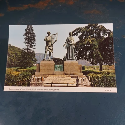 £3.99 • Buy Vintage Postcard Welsh National Anthem Pontypridd