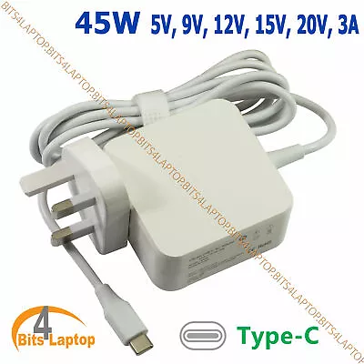 45W PD USB C Charger For IPad Pro 12.9-inch 3rd Gen Type-C Power Adapter UK PSU • £218.89