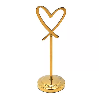 Table Number Holder Delicate Easy To Clean Heart Shape Card Holder Durable • £9.02