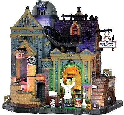 Lemax Spooky Town Dr. Gloom N. Doom’s Laboratory #35493 Brand New Sights & Sound • $64.95