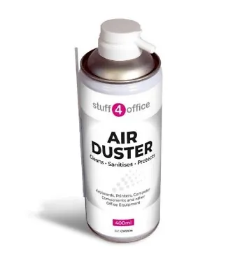 £8.99 • Buy Air Duster 400ml - Compressed Gas Can Spray Duster - Stuff 4 Office