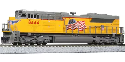 Kato N Scale ~ New 2024 ~ Union Pacific EMD SD70ACe #8497  Flag  DC ~ 176-8438 • $95.23