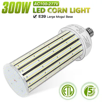 UL Commercial 300W Led Corn Light Bulb Replacing 1500WATTS MH/HPS E39 Mogul Base • $122.72