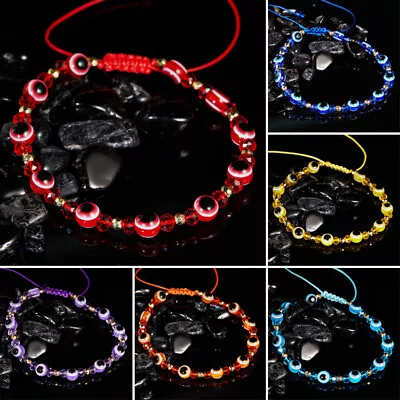$1.31 • Buy Evil Eye Crystal Bracelet Chain Adjustable Women Men Turkish Fashion Jewelry Hot