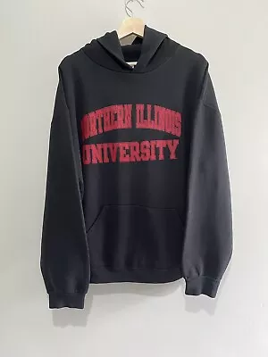 Russell Athletic Men’s Pullover Hoodie Black Size Xl USA University • £15