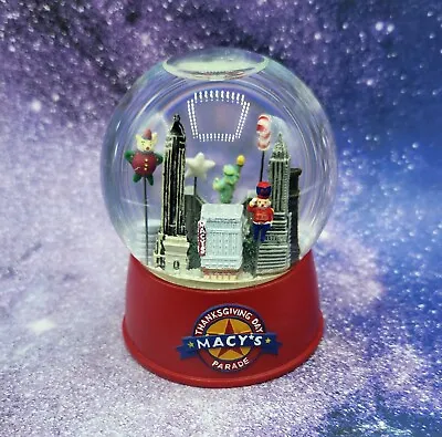 Macy's Thanksgiving Day Parade Snow Globe 2007 3.25in Red Base Rare Empire  • $28.81