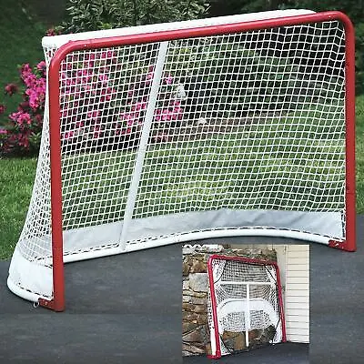 EZGoal Hockey Folding Pro Goal 2-inch Red/white • $123.79