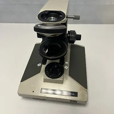 Olympus BH2 BHS Microscope Stand With Stage & Condenser Lens Holder AS-IS Parts • $198