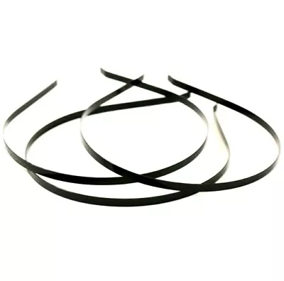 Black Alice Metal Headband 3mm Plain Tiara Base Hair Girl Wedding CRAFT • £1