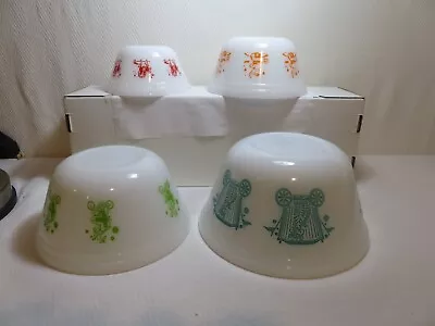 $171.07 • Buy SET OF 4 FEDERAL CIRCUS MIXING BOWLS (0 TO 7 Zip  Msg 4 Lower Ship)