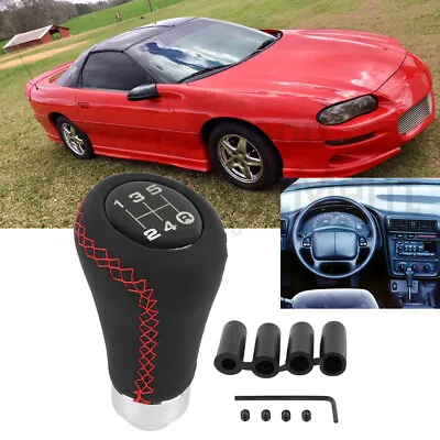 For Chevy Camaro Z28 5 Speed Manual Shift Knob Gear Stick Shifter Lever Leather • $14.11