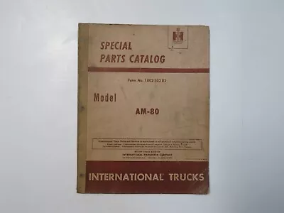 International Scout AM-80 Truck Special Parts Catalog  1002502R2 • $25.98