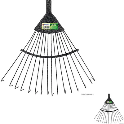 Replacement 16 Tooth Lawn Rake Head Garden Carbon Steel Grass Leaves Leaf Lawn • £4.49